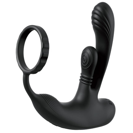 Anal Fantasy Elite Ass-Gasm intiMotion - Black USB Rechargeable Quad Motor Prostate Massager with Remote