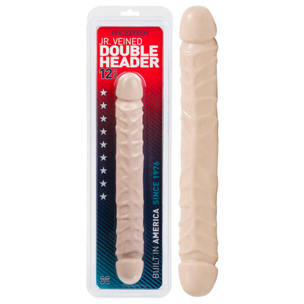 Jr. Veined Double Header - Flesh 30.5 cm (12'') Double Dong