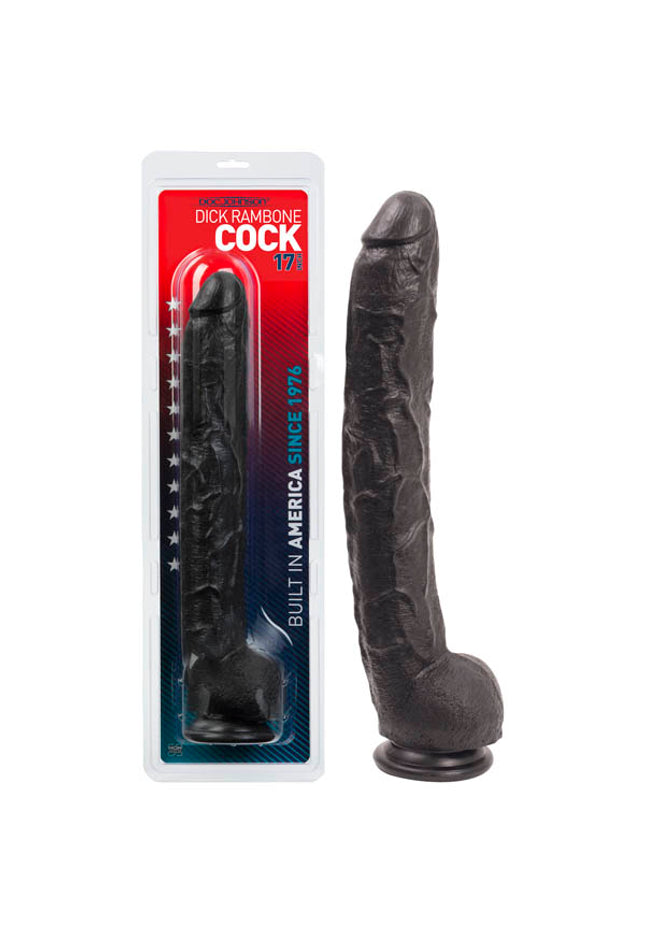Dick Rambone Cock - Black 43 cm (17'') Dong