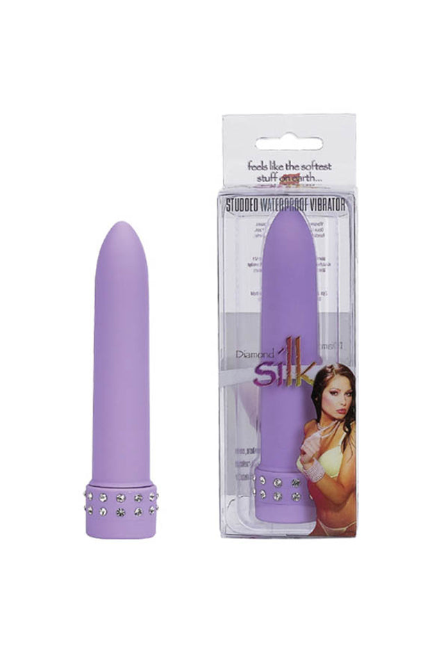 Diamond Silk - Purple 10.15 cm (4'') Vibrator
