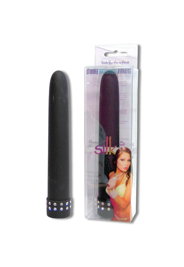 Diamond Silk - Black 17.75 cm (7'') Vibrator