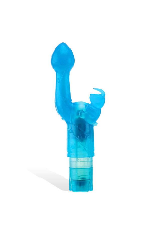 Adam & Eve BUNNY KISS - Blue 17.8 cm Rabbit Vibrator