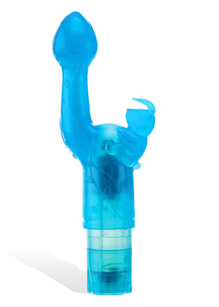 Adam & Eve BUNNY KISS - Blue 17.8 cm Rabbit Vibrator