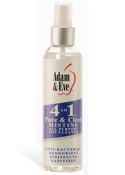 Adam & Eve 4 In 1 Pure & Clean - Misting All Purpose Toy Cleaner - 118 ml Bottle