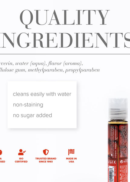 JO H2O Strawberry Kisses Lube - 30 mL - Strawberry Flavoured Water Based Lubricant - 30 ml Bottle