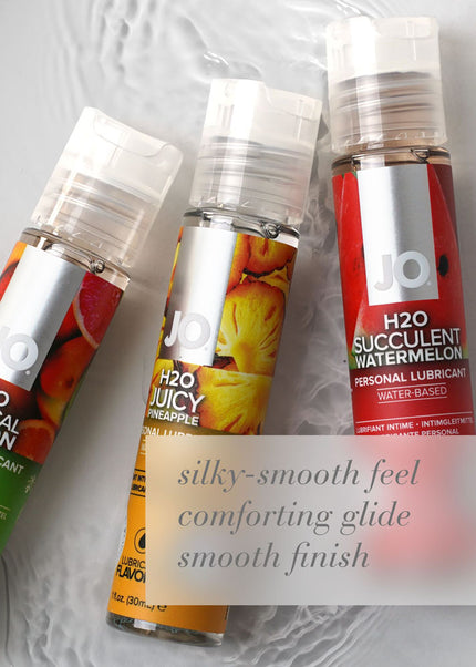 JO H2O Tropical Passion Lube - 30 mL - Tropical Flavoured Water Based Lubricant - 30 ml Bottle