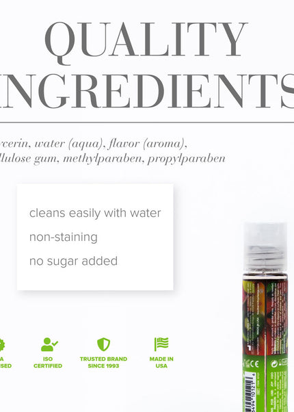 JO H2O Tropical Passion Lube - 30 mL - Tropical Flavoured Water Based Lubricant - 30 ml Bottle