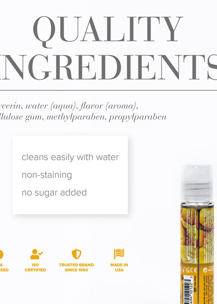 JO H2O Juicy Pineapple Lube - 30 mL - Pineapple Flavoured Water Based Lubricant - 30 ml Bottle