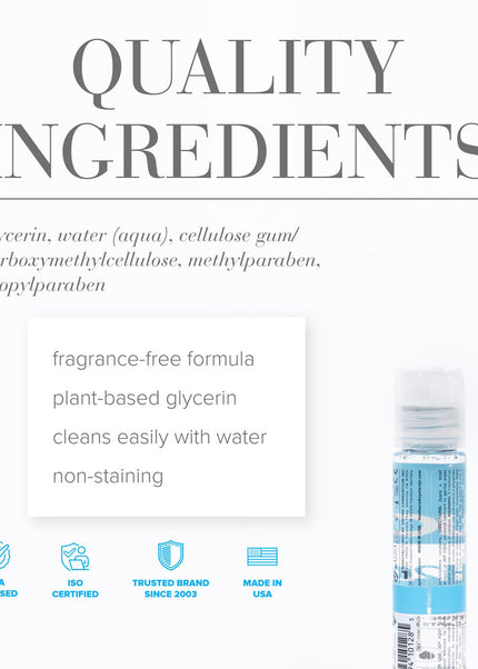 JO H2O Original Lube - 30 mL - Water Based Lubricant - 30 ml Bottle