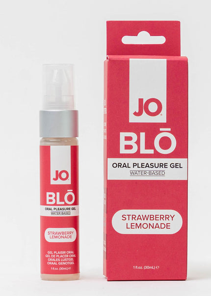 JO Blo Strawberry Lemonade - Strawberry Lemonade Flavoured Oral Pleasure Gel - 30 ml Bottle