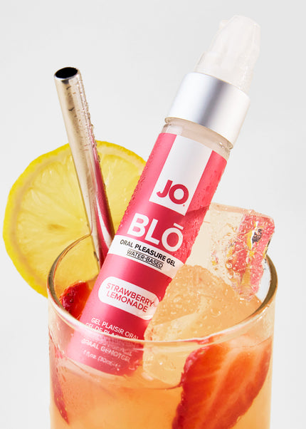 JO Blo Strawberry Lemonade - Strawberry Lemonade Flavoured Oral Pleasure Gel - 30 ml Bottle