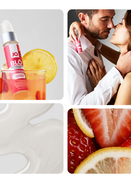 JO Blo Strawberry Lemonade - Strawberry Lemonade Flavoured Oral Pleasure Gel - 30 ml Bottle