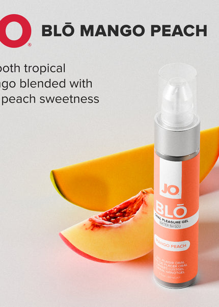 JO Blo Mango Peach - Mango Peach Flavoured Oral Pleasure Gel - 30 ml Bottle