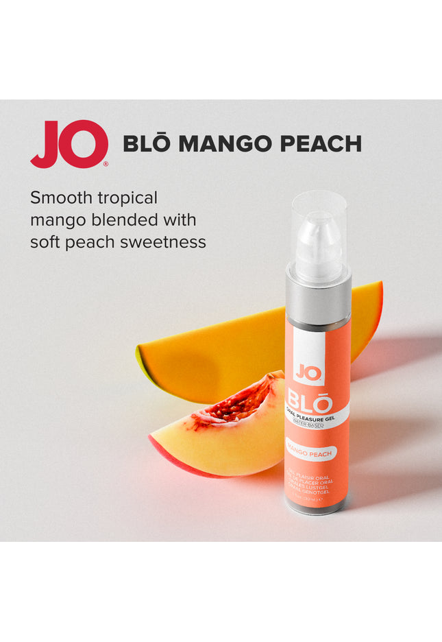 JO Blo Mango Peach - Mango Peach Flavoured Oral Pleasure Gel - 30 ml Bottle