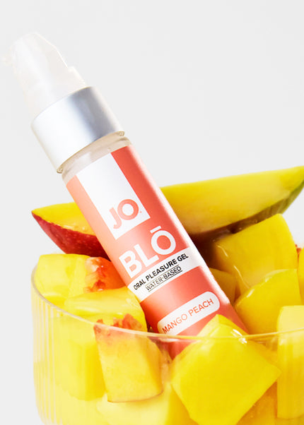 JO Blo Mango Peach - Mango Peach Flavoured Oral Pleasure Gel - 30 ml Bottle