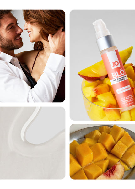 JO Blo Mango Peach - Mango Peach Flavoured Oral Pleasure Gel - 30 ml Bottle