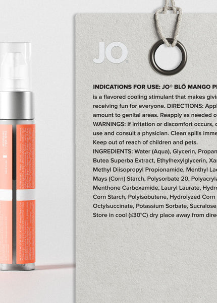 JO Blo Mango Peach - Mango Peach Flavoured Oral Pleasure Gel - 30 ml Bottle