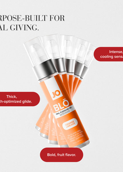 JO Blo Orange Limeade - Orange Limeade Flavoured Oral Pleasure Gel - 30 ml Bottle