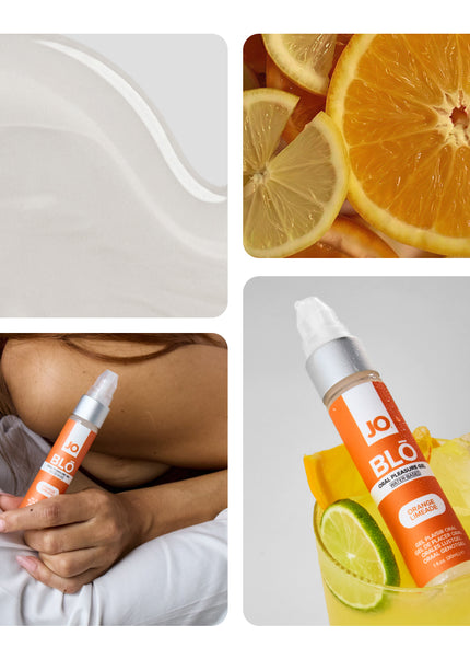 JO Blo Orange Limeade - Orange Limeade Flavoured Oral Pleasure Gel - 30 ml Bottle