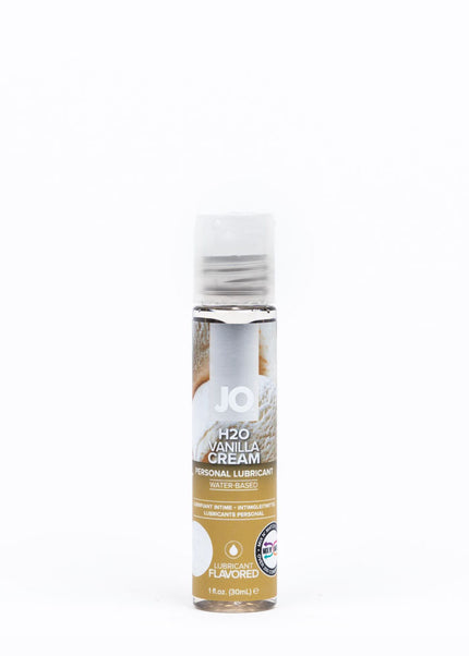 JO H2O Vanilla Cream Lube - 30 mL - Vanilla Flavoured Water Based Lubricant - 30 ml Bottle