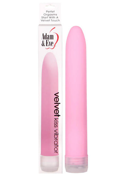 Adam & Eve Velvet Kiss Vibrator (Pink) 15.2 cm