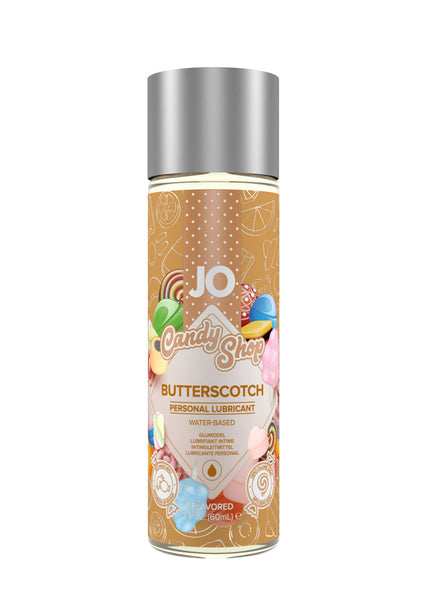 JO Candy Shop Butterscotch Lube  - 60 mL - Butterscotch Flavoured Water Based Lubricant - 60 ml Bottle