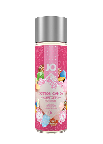 JO Candy Shop Cotton Candy Lube - 60 mL - Cotton Candy Flavoured Water Based Lubricant - 60 ml Bottle