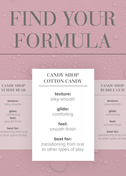JO Candy Shop Cotton Candy Lube - 60 mL - Cotton Candy Flavoured Water Based Lubricant - 60 ml Bottle