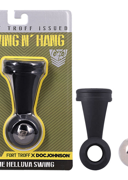 Fort Troff - Swing N' Hang - Black Weighted Ball Tugger