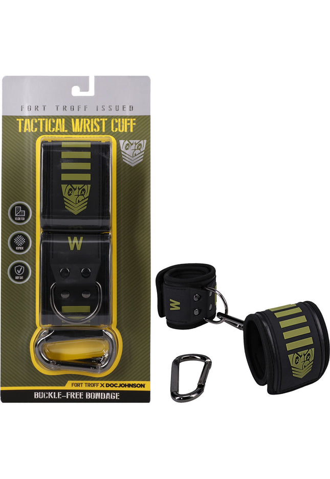 Fort Troff - Tactical Wrist Cuffs - Black/Green Restraints