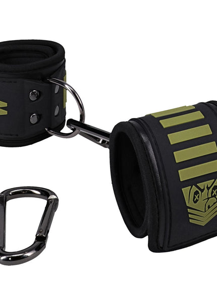 Fort Troff - Tactical Wrist Cuffs - Black/Green Restraints