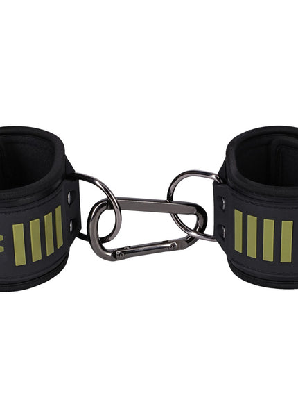 Fort Troff - Tactical Wrist Cuffs - Black/Green Restraints