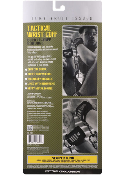Fort Troff - Tactical Wrist Cuffs - Black/Green Restraints