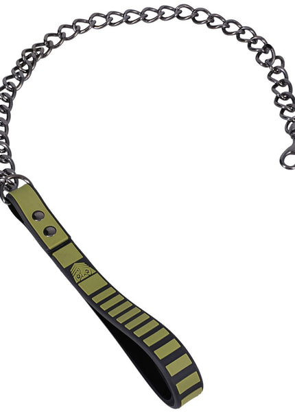 Fort Troff - Tactical Collar & Leash - Black/Green Restraint