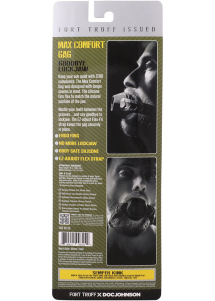 Fort Troff - Max Comfort Gag - Black Mouth Restraint