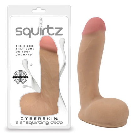 Squirtz CyberSkin 8.5'' Squirting Dildo - Flesh 21.6 cm Squirting Dong