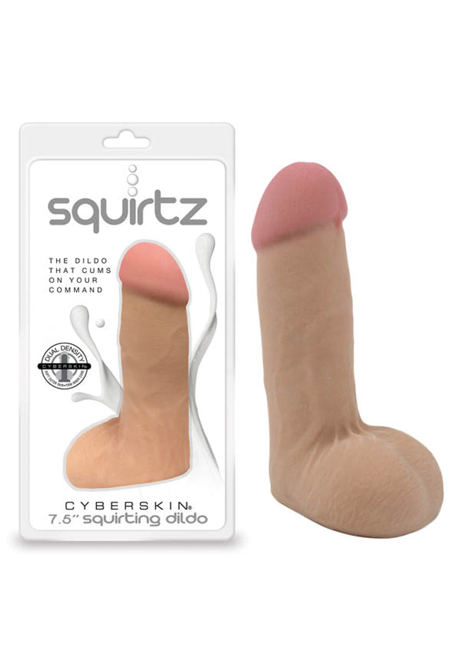 Squirtz CyberSkin 7.5'' Squirting Dildo - Flesh 19 cm Squirting Dong