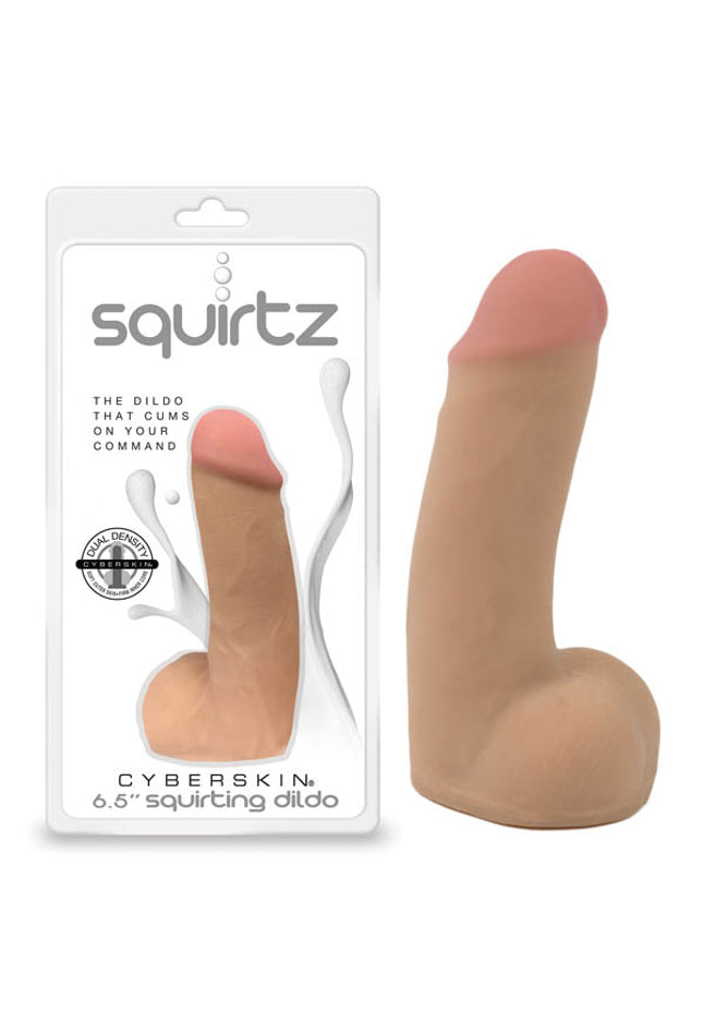 Squirtz CyberSkin 6.5'' Squirting Dildo - Flesh 16.5 cm Squirting Dong