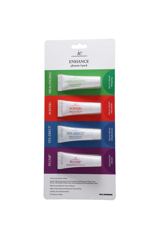 ENHANCE Pleasure - 4-Pack - Mixed Enhancing Creams - 30 gram Tubes