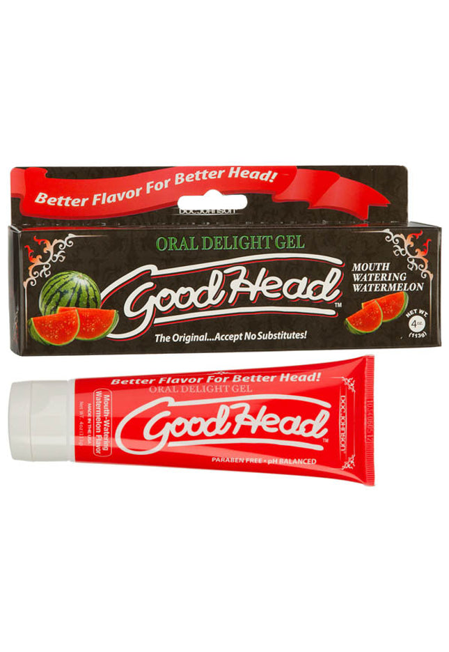 GoodHead Oral Delight Gel - Watermelon Flavoured Oral Sex Lotion - 113 g Tube