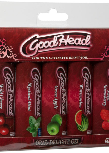 Goodhead Oral Delight Gel 5-Pack - Flavoured Oral Lotions - Set of 5 x 30 ml Bottles