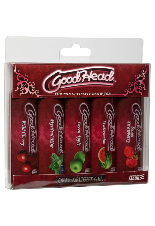 Goodhead Oral Delight Gel 5-Pack - Flavoured Oral Lotions - Set of 5 x 30 ml Bottles