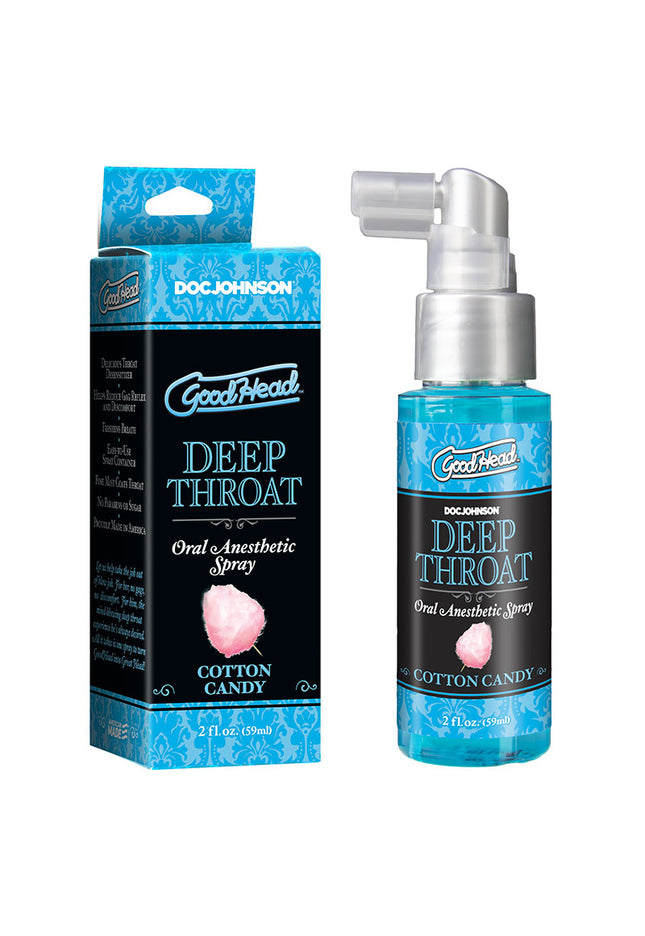 GoodHead Deep Throat Spray - Cotton Candy Flavoured Deep Throat Spray - 59 ml Bottle