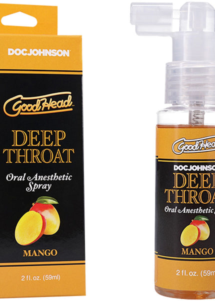 GoodHead Deep Throat Spray - Mango - Mango Flavoured Deep Throat Spray - 59 ml Bottle