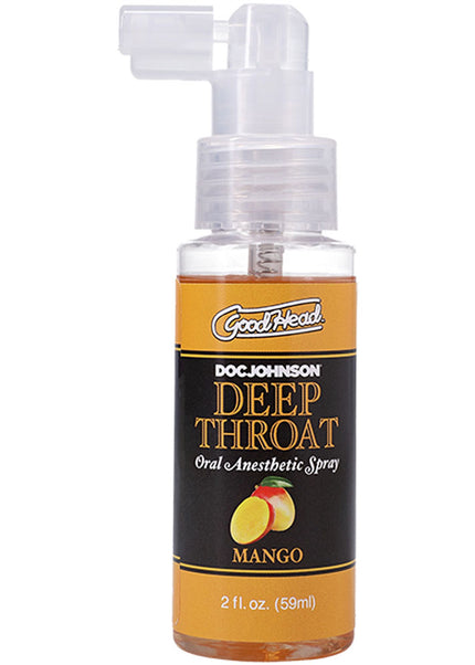 GoodHead Deep Throat Spray - Mango - Mango Flavoured Deep Throat Spray - 59 ml Bottle