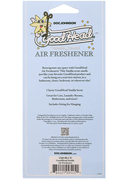 GoodHead Air Freshener - Vanilla - Vanilla Scented Air Freshener