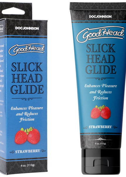 GoodHead Slick Head Glide - Strawberry - Strawberry Flavoured Lubricant - 120 ml Tube