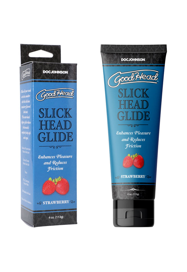 GoodHead Slick Head Glide - Strawberry - Strawberry Flavoured Lubricant - 120 ml Tube