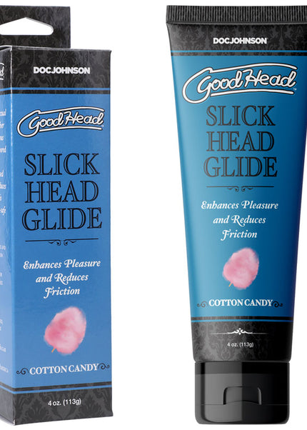 GoodHead Slick Head Glide - Cotton Candy - Cotton Candy Flavoured Lubricant - 120 ml Tube