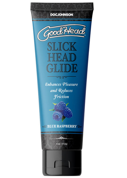 GoodHead Slick Head Glide - Blue Raspberry - Blue Raspberry Flavoured Lubricant - 120 ml Tube
